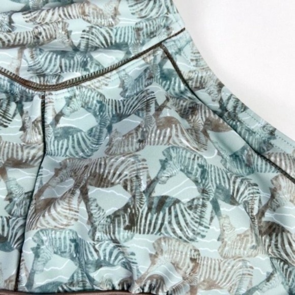 Prana Azra Zebra Print Racerback Bikini Top - Picture 4 of 10